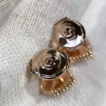 HEART CARNELIAN STUD EARRINGS - Image 4