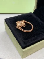 CLOVER RIVERSIBLE ROSE GOLD RING - Image 10