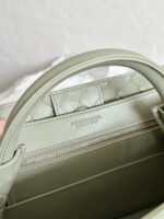 BV SMALL ANDIAMO 25CM LIGHT GREEN LAMBSKIN - Image 16