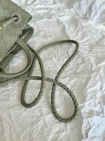 BV SMALL ANDIAMO 25CM LIGHT GREEN LAMBSKIN - Image 9
