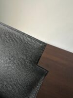 HM KELLY 25CM BLACK EPSOM SILVER HARDWARE - Image 9