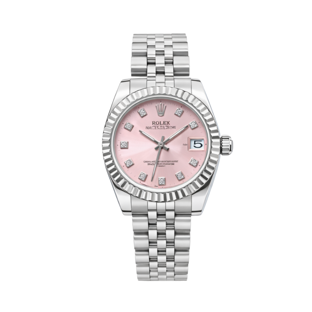 1_75ff2a92-0bff-474f-8ee2-c1cbc32d2c7b Rolex Datejust Pink Dial Fluted Bezel & Jubilee Watch - Image 1