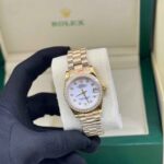 Rolex Datejust White Diamond Dial Bezel Watch - Image 4