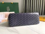 CHIEN GRIS BAG 33 IN NAVY BLUE GOYARDINE CANVAS AND TAN CALFSKIN TRIM - Image 2
