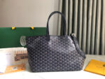 CHIEN GRIS BAG 33 IN NAVY BLUE GOYARDINE CANVAS AND TAN CALFSKIN TRIM - Image 14
