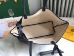 CHIEN GRIS BAG 33 IN NAVY BLUE GOYARDINE CANVAS AND TAN CALFSKIN TRIM - Image 3