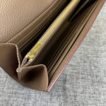 HM CLUTCH CONSTANCE 22 ASH BROWN CALFSKIN GOLD HARDWARE - Image 6