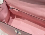 KELLY 28CM IN ROSE SAKURA SWIFT CALFSKIN SILVER HARDWARE - Image 6