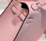KELLY 28CM IN ROSE SAKURA SWIFT CALFSKIN SILVER HARDWARE - Image 9