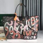 SAINT LOUIS GM BAG 40 IN PINK LETTRES CAMOUFLAGE GOYARDINE CANVAS - Image 6
