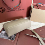 EXTRA POCKET L19 IN DESERT BROWN GRAINED CALFSKIN WITH SILVER HARDWARE - Image 3