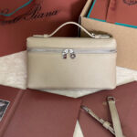 EXTRA POCKET L19 IN DESERT BROWN GRAINED CALFSKIN WITH SILVER HARDWARE - Image 10