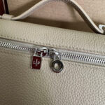 EXTRA POCKET L19 IN DESERT BROWN GRAINED CALFSKIN WITH SILVER HARDWARE - Image 15