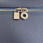 EXTRA POCKET L19 IN AZURE BLUE CALFSKIN WITH SILVER HARDWARE - Image 8