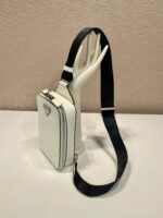 CHEST BAG 20 IN WHITE SAFFIANO LEATHER - Image 2