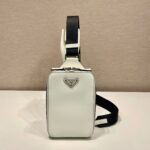 CHEST BAG 20 IN WHITE SAFFIANO LEATHER