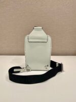 CHEST BAG 20 IN WHITE SAFFIANO LEATHER - Image 17