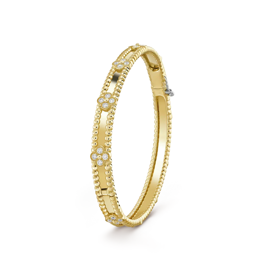 2153103_c7f4d7fd-7fde-43d8-b222-d7430241111c.webp CLOVER BRACELET 4MM DIAMONDS - Image 1