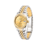 Rolex Datejust Golden Dial Fluted Bezel Watch - Image 3
