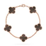CLOVER 5 MOTIF GRAY MOP BRACELET COLLECTION - Image 6