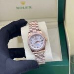 Rolex Datejust Silver Dial Diamond Bezel Watch - Image 4