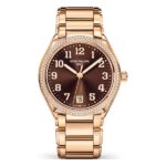 Patek Philippe Gold Brown Sunburst Dial Watch