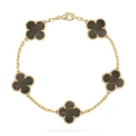 CLOVER 5 MOTIF GRAY MOP BRACELET COLLECTION