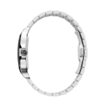 Cartier Santos de Silver&Black Sunburst Dial Watch – Black & Silver & Dial - Image 4