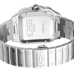 Cartier Santos de silver & Graduated Green Dial Watch - Image 2