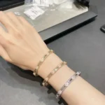 CLOVER BRACELET 4MM DIAMONDS - Image 4