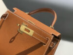 HM KELLY MINI 20 GOLDEN BROWN EPSOM GOLD HARDWARE - Image 7