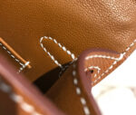 HM KELLY MINI 20 GOLDEN BROWN EPSOM GOLD HARDWARE - Image 17
