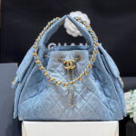 CC 25 HANDBAG IN BLUE 30 DENIM GOLD HARDWARE - Image 10
