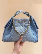 CC 25 HANDBAG IN BLUE 30 DENIM GOLD HARDWARE - Image 14