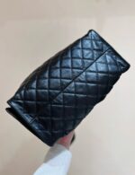 CC 25 HANDBAG IN BLACK 40 GRAINED CALFSKIN GOLD HARDWARE - Image 7