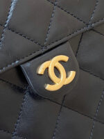 CC 25 HANDBAG IN BLACK 40 GRAINED CALFSKIN GOLD HARDWARE - Image 3