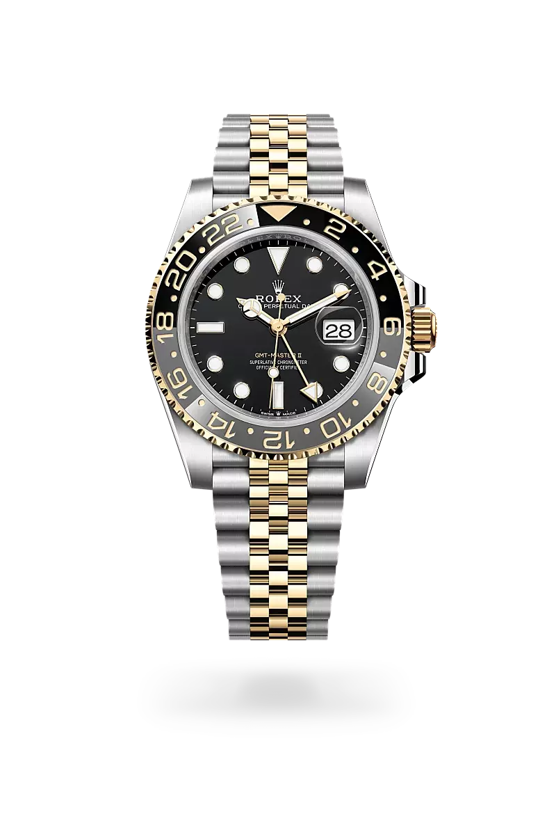 LOU_M137202_upright Rolex GMT-Master II Watch - 40mm Yellow Gold Steel - Image 1