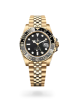Rolex GMT-Master II Yellow Gold Black Dial Watch