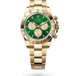 Rolex Yellow Gold Green Dial Watch