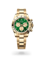 Rolex Yellow Gold Green Dial Watch