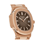 Patek Philippe Nautilus Rose Gold Brown Dial Watch - Image 5