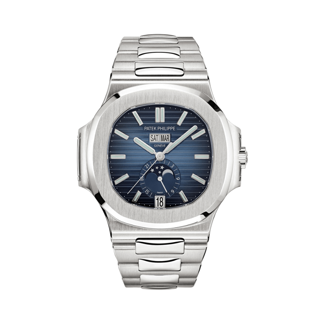 Patek-Philippe-Nautilus-57261A-014 Patek Philippe Nautilus Gradient Blue Dial Watch - Image 1