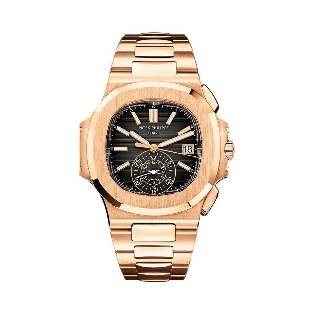 Patek-Philippe-Nautilus-59801R-001 Patek Philippe Nautilus Gold Black Gradient Dial Watch - Image 1
