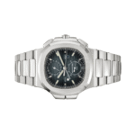 Patek Philippe Nautilus Time Sunburst Blue Dial Watch - Image 4