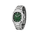 Patek Philippe Watch | Nautilus Green Dial Two Tone Silver - Image 3