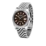 Rolex Watch | Datejust Brown Waffle Dial Silver - Image 2