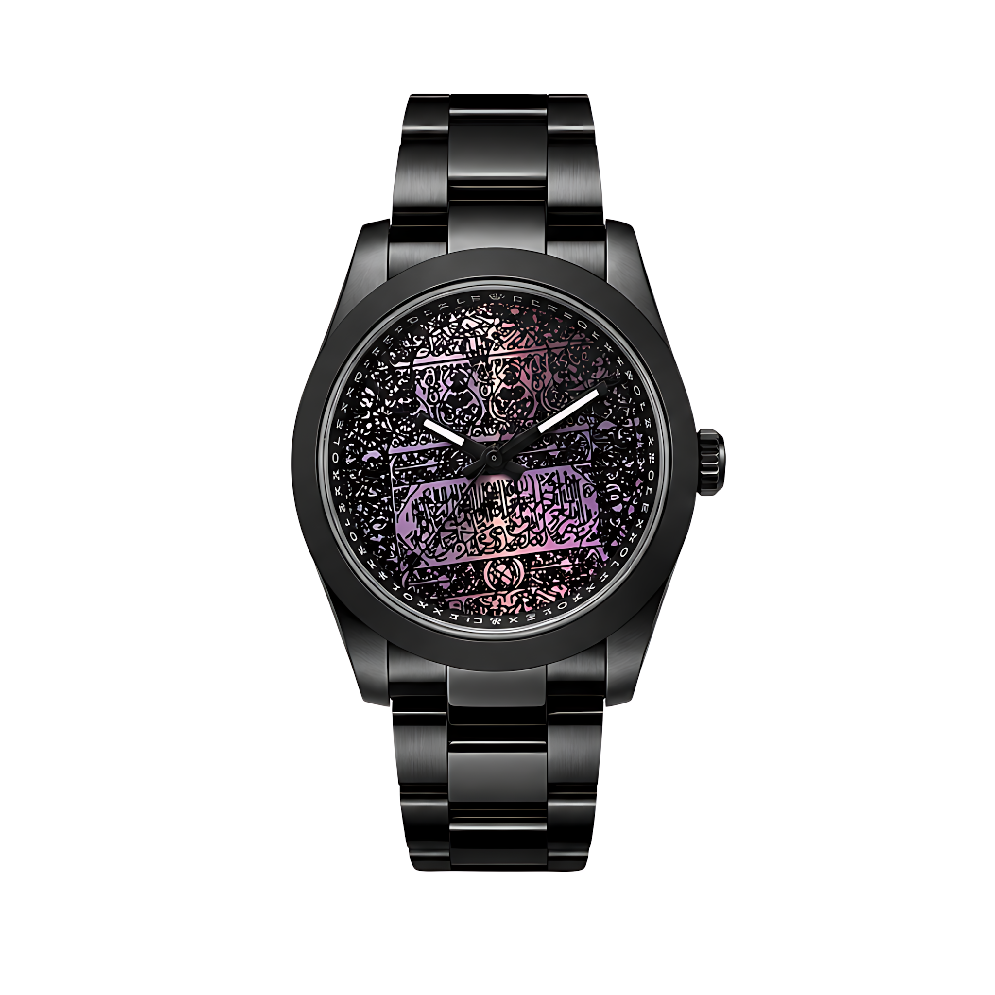 Rolelex-Watch-_-Milgauss-Arabic-Purple-Dial-Matte-Black-1 Rolex Watch | Milgauss Arabic Purple Dial Matte Black - Image 1