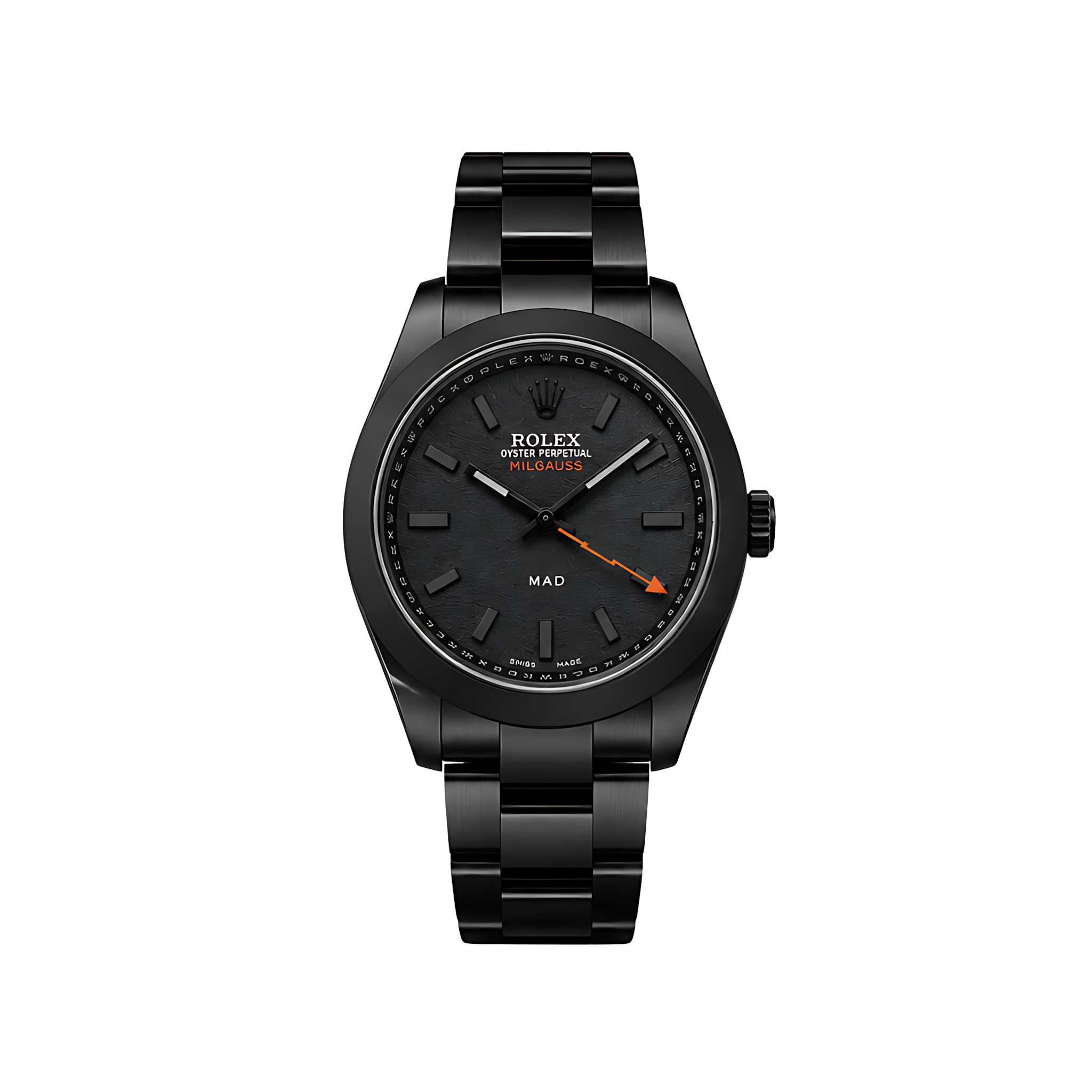 Rolelex-Watch-_-Milgauss-MAD-Paris-Edition-Matte-Black-1 Rolex Watch | Milgauss MAD Paris Edition Matte Black - Image 1