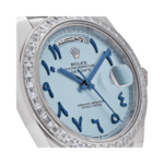 Rolex Numerals Ice Blue Dial Watch - Image 5