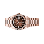 Rolex Day-Date Brown Ombré Diamond Dial Watch - Image 5